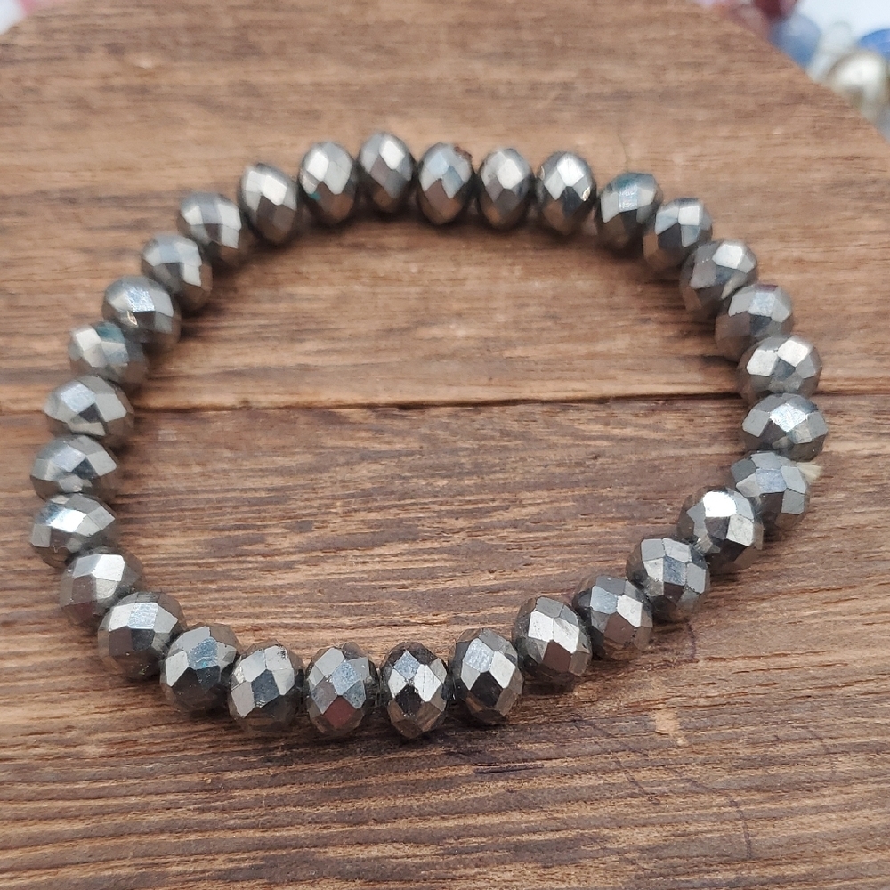 Metalic Sparkle Beaded Bracelet B3008